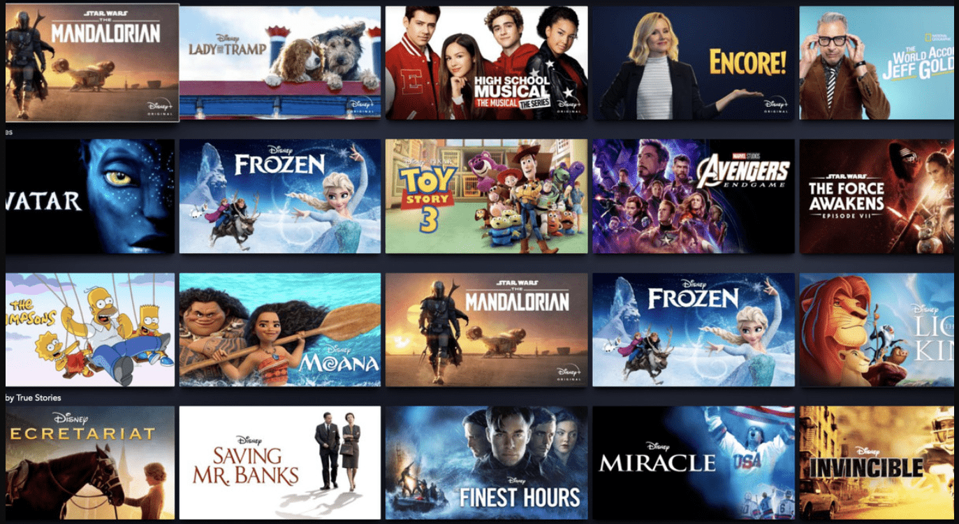 Disney Plus in South Africa - movies