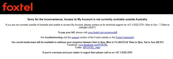 foxtel go geo restriction error 