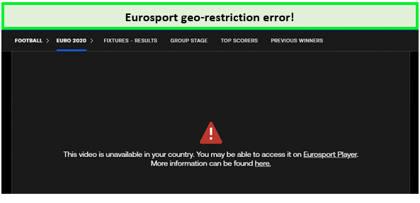 eurosport geo restriction error
