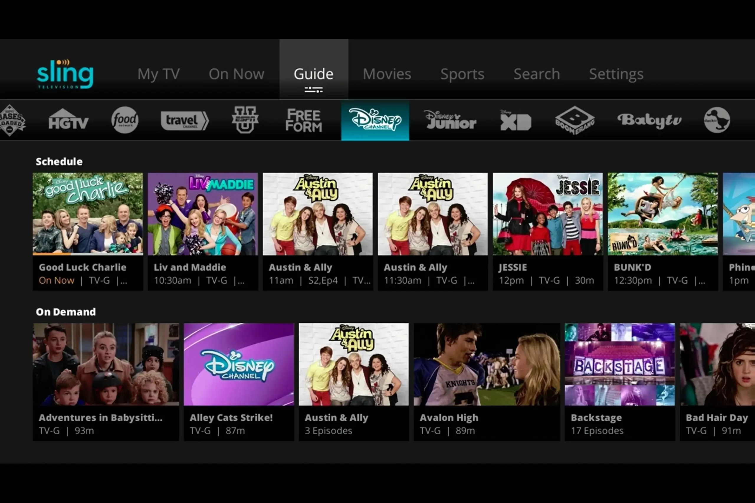 Sling TV outside the USA - tv shows and movies